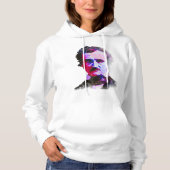 Watercolor The Raven Edgar Allan Poe Author Hoodie (Vorderseite)