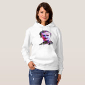Watercolor The Raven Edgar Allan Poe Author Hoodie (Vorne ganz)