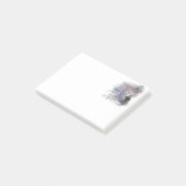 Watercolor The Raven Edgar Allan Poem Post-it Klebezettel (angewinkelt)