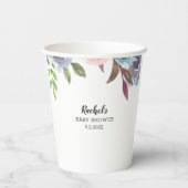 Watercolor-Thema für lange Dackel Pappbecher (Rückseite)