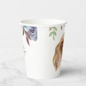 Watercolor-Thema für lange Dackel Pappbecher (Rechts)