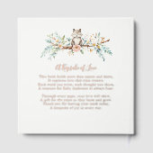 Watercolor-Tiere in Holz Gästebuch (Rückseite)