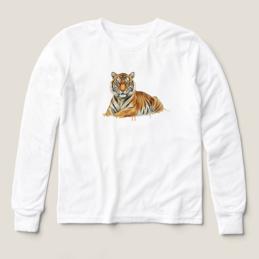 Watercolor Tiger Illustration – Majestic Wildlife  (Design Vorderseite)