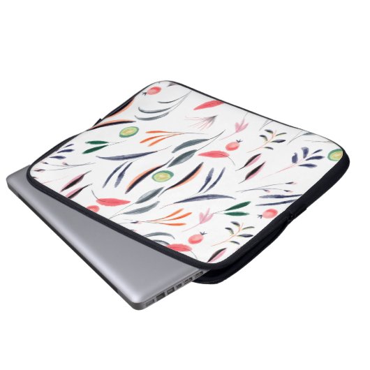 Watercolor-Tischdecken Laptopschutzhülle (Vorne Knopf)