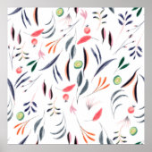 Watercolor-Tischdecken Poster (Vorne)