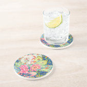 Watercolor Tobacco Leaf China Inspired  Getränkeuntersetzer (Seite)