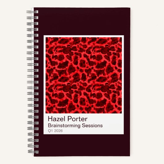 Watercolor Tortoiseshell Spiral Notebook Notizblock (Vorderseite)