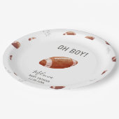 Watercolor touchdowns american football  baby show pappteller (Schrägansicht)