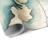 Watercolor Travel Map Geschenkpapier (Rolleneckpunkt)