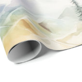 Watercolor Travel Map Geschenkpapier (Rolleneckpunkt)