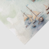 Watercolor Travel Map Seidenpapier (Detail)