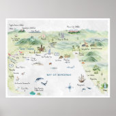 Watercolor Travel Postcard | Puerto Vallarta Poster (Vorne)