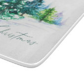 Watercolor trees  schneidebrett (Ecke)