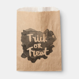 Watercolor Trick or Treat Favor Bags Geschenktütchen