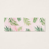 Watercolor Tropical Beach Wedding Website Cards (Rückseite)