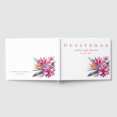 Watercolor Tropical Bliss-Wedding Guest Book Gästebuch (Voll)