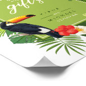 Watercolor Tropical Cards & Gifts Green ID577 Poster (Ecke)