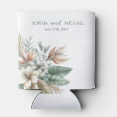 Watercolor Tropical Elegance-Wedding-Danke Dosenkühler (Rückseite)