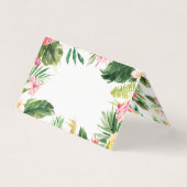 Watercolor Tropical Floral Frame Summer Wedding (Vorderseite)