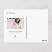 Watercolor Tropical Foto Abschluss Vielen Dank Postkarte (Rückseite)