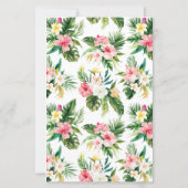 Watercolor Tropical Garland Well Wish for Baby (Rückseite)
