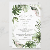 Watercolor Tropical Leaves Greenery  (Vorderseite)