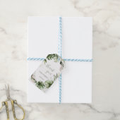 Watercolor Tropical Leaves Greenery Geschenkanhänger (Mit Garn)