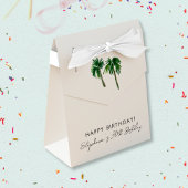 Watercolor Tropical Palm Trees Birthday Geschenkschachtel