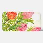 Watercolor-tropische Blumen Case-Mate iPhone Hülle (Rückseite (Horizontal))
