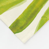 Watercolor-tropische Blumen Fleecedecke (Ecke)