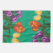 Watercolor Tulip Fields Kitchen Towels Geschirrtuch (Horizontal)