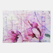 Watercolor tulips geschirrtuch (Horizontal)