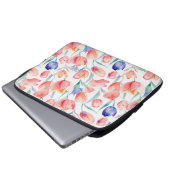 Watercolor Tulips Pattern Lapop Sleeve (Vorne Knopf)
