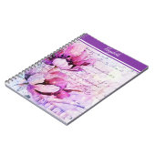 Watercolor Tulpen Notebook Notizblock (Linke Seite)