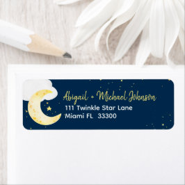 Watercolor Twinkle Little Star Address Label