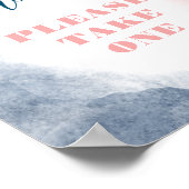 Watercolor Twinkle Twinkle Gender Reveal Favoriten Poster (Ecke)