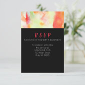 WATERCOLOR - UAWG zur Reaktion auf Hochzeiten Einladung (Stehend Vorderseite)