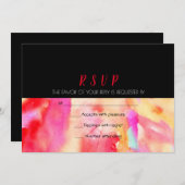 WATERCOLOR - UAWG zur Reaktion auf Hochzeiten Einladung (Vorne/Hinten)