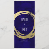 Watercolor und Gold Modern Custom Menu Menükarte (Rückseite)