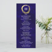 Watercolor und Gold Modern Custom Menu Menükarte (Stehend Vorderseite)