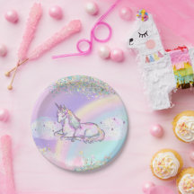Watercolor Unicorn Magical Day Girl's Birthday