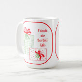 Watercolor Urlaub Freunde sind die besten Geschenk Kaffeetasse (Vorderseite Links)