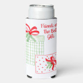 Watercolor Urlaub Freunde sind die besten Geschenk Selters Dosenkühler (Seltzer Rückseite)