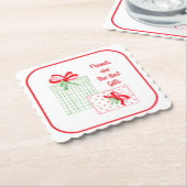 Watercolor Urlaub Freunde sind die besten Geschenk Untersetzer (angewinkelt)