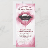 Watercolor Vampire Smile Halloween Einladungen (Vorderseite)