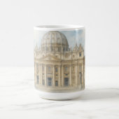 Watercolor Vatican | St. Peter’s Basilica Italy Kaffeetasse (Mittel)