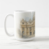 Watercolor Vatican | St. Peter’s Basilica Italy Kaffeetasse (Links)