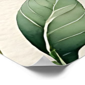 Watercolor Vegetable Garden Pattern Poster (Ecke)