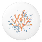 Watercolor-Ventilator Korallenmuster mit Splint Kü Keramikknauf (Vorderseite)