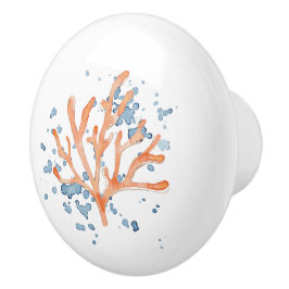 Watercolor-Ventilator Korallenmuster mit Splint Kü Keramikknauf